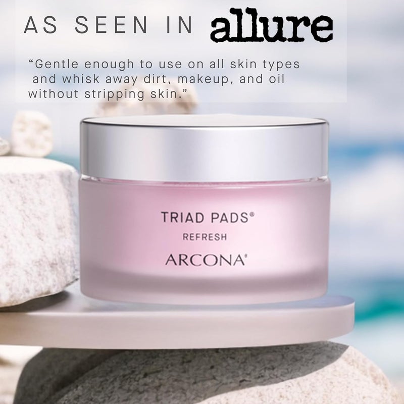 ARCONA Triad Pads Refresh - 45 Pads (100 ml) for Facial Cleansing and Makeup Removal - Image 3